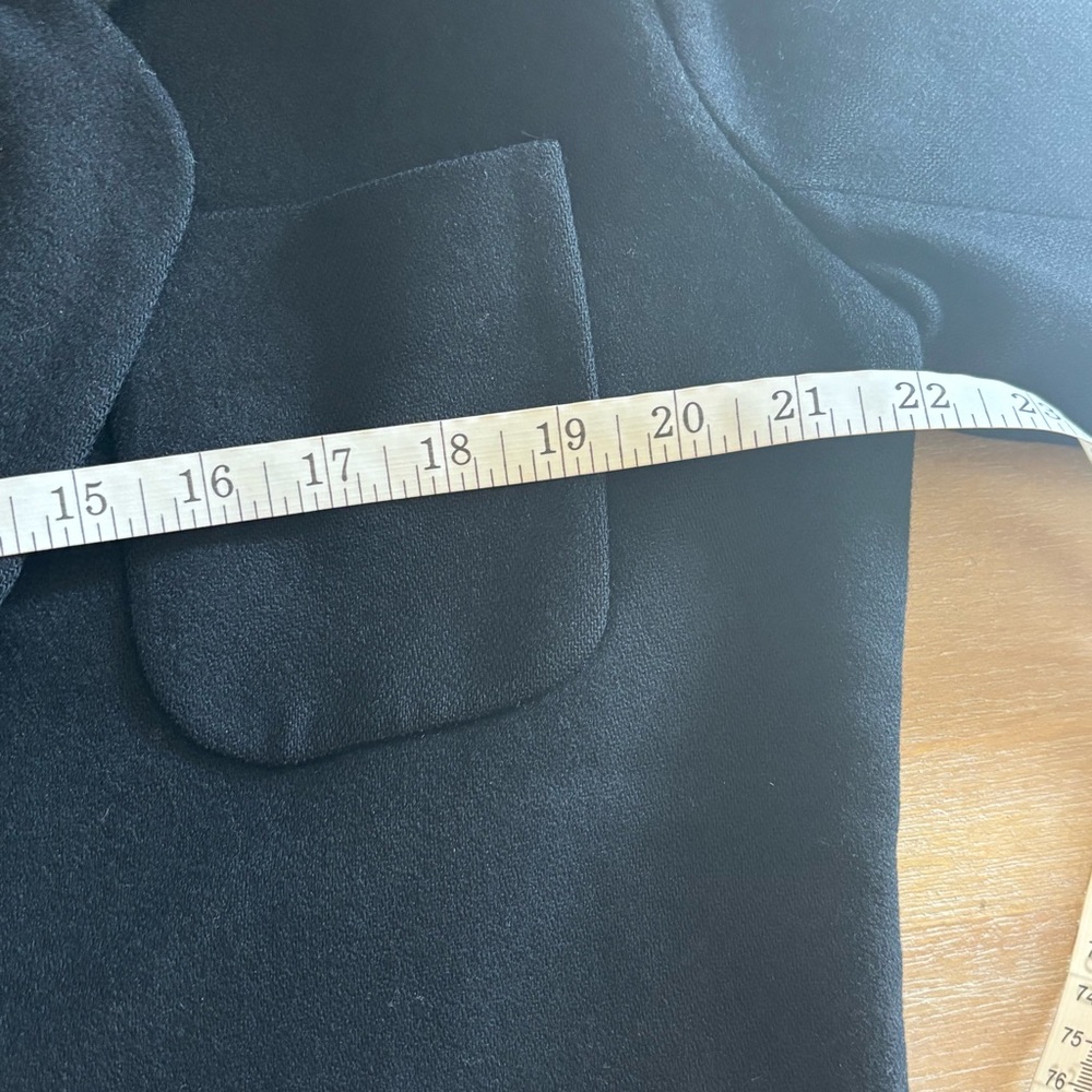 David Eliot Bruxelles Collection Vintage Women's Wool Oversized Blazer, Black, M - Picture 8 of 11